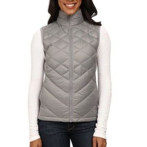 Lucy Gray Goose Down Insulated Quilted Puffer Vest Small